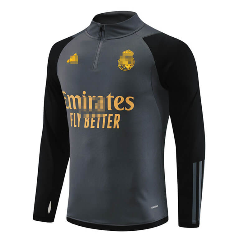 Sudadera de Entrenamiento de Real Madrid 2023/2024 Gris Oscuro